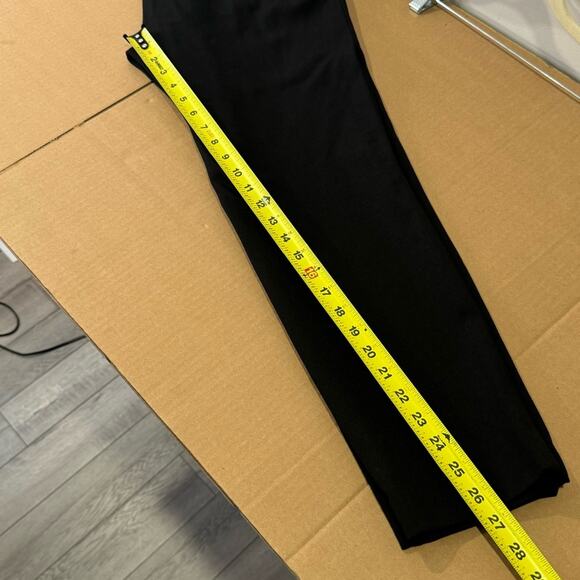 Theory Minimalist Career Classic Black Pants Cropped Ankle Black Sz 8 Stretch - Picture 10 of 11